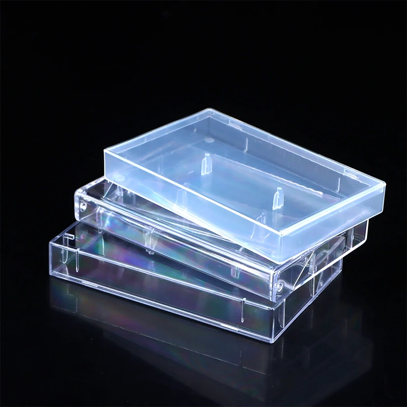 Transparent Plastic Cassette Tape Storage Box - Dustproof Audio Tape Case