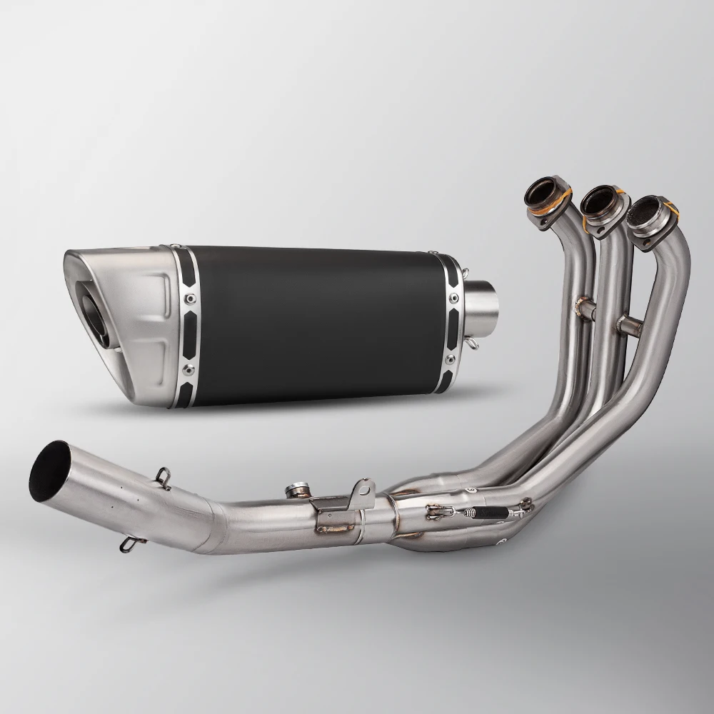 For MT09 MT09SP FZ09 2021-2023 Motorcycle Exhaust Pipe Full System M1 Stainless Steel - - Racext 31