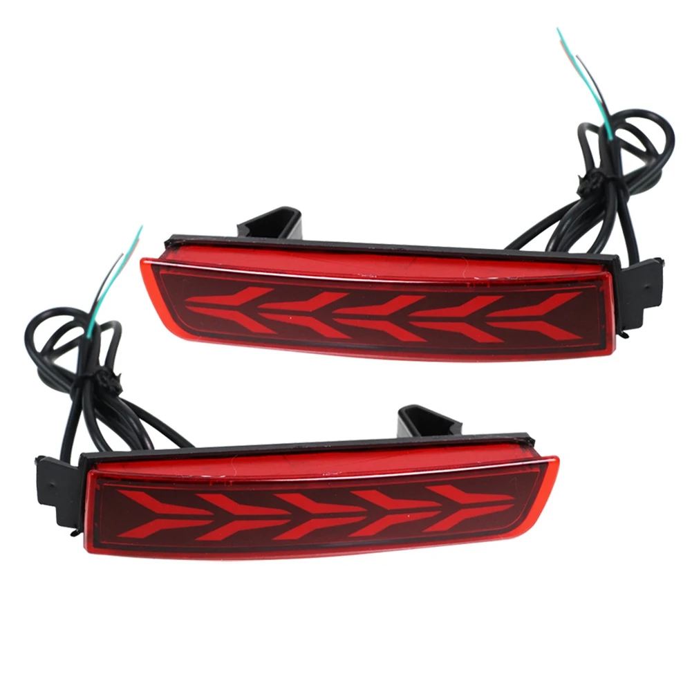 

Pair Car LED Rear Fog Lamp Bumper Light Brake Light Reflector for Nissan Kicks Quest Terra Infinite FX35 37 50 XQ70