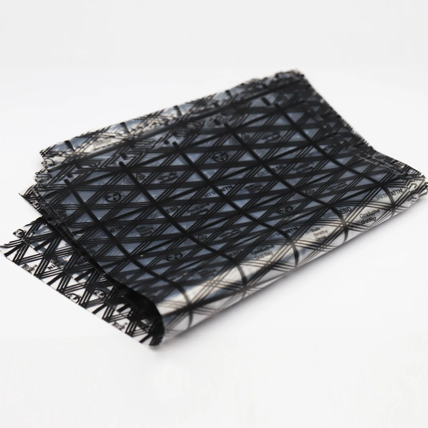 15*25cm 15x25cm 18*26cm 18x26cm 20*30cm 20x30 카드 플라스틱 PE 오픈 탑 ESD 정전기 방지 차폐 네트 그리드 메쉬 파우치 보관 가방