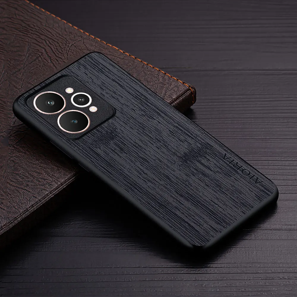 Bamboo Wood Pattern Leather Luxury Phone Cover