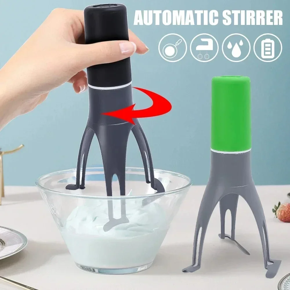 Kitchen tools: automatic triangle mixer, egg beater, food processor, mixer, handheld mixer using 2 pairs of 5 batteries 2