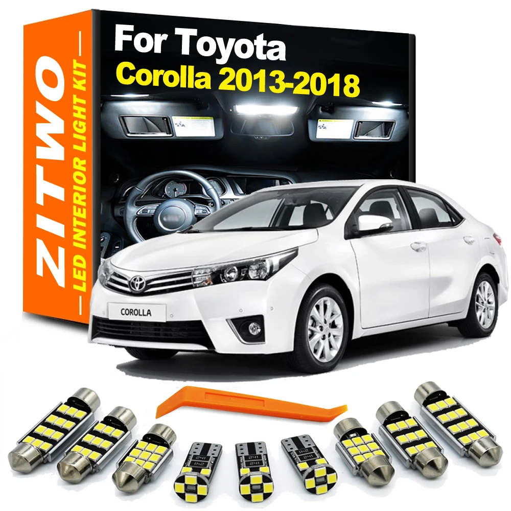 

14 шт., внутренние лампы для Toyota Corolla 2013, 2014, 2016, 2017, 2018