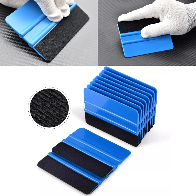 vinyl squeegee 4 Inch Felt Fabric Vinyl Squeegee Car Automotive Sticker Applicator Tool Decal Scraper Wallpaper Smoothing Tool for Window Tint