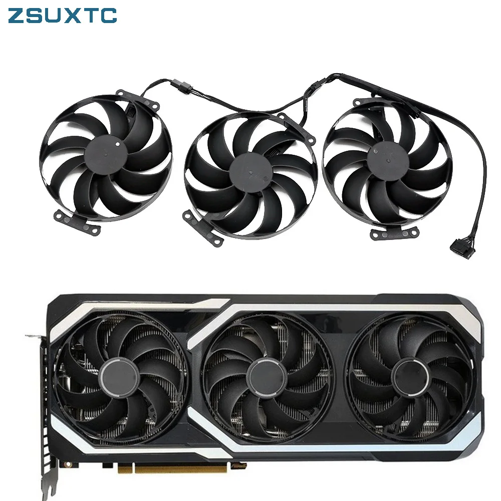 Sostituzione Ventola Scheda Grafica Muslimex Rtx3070 Per Asus Geforce Rtx 3080 3070 3060 Ti Megalodon Gaming Gpu Ventola Di Raffreddamento