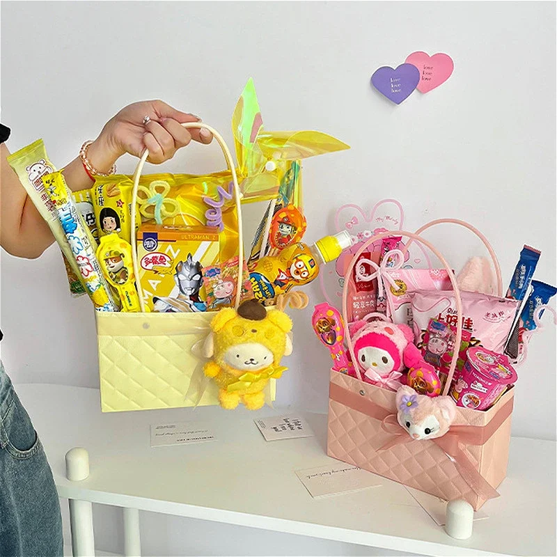 2025 New Reusable Waterproof Flower Tote Bag Eco Friendly Wedding Party Favors Gift Box Portable Bouquet Packaging Decorations 3