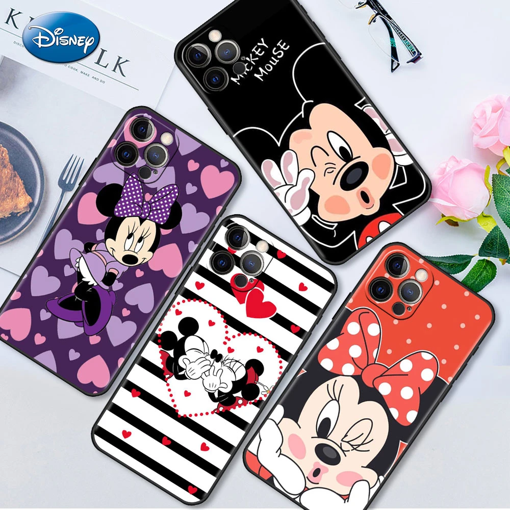 iphone 13 mini slim case Disney Cute Mickey Mouse Case For iPhone 13 12 Mini 11 Pro 7 8 XR X XS Max 6 6S Plus SE 2022 Tpu Fitted Capa Soft Phone Cover iphone 13 mini slim case