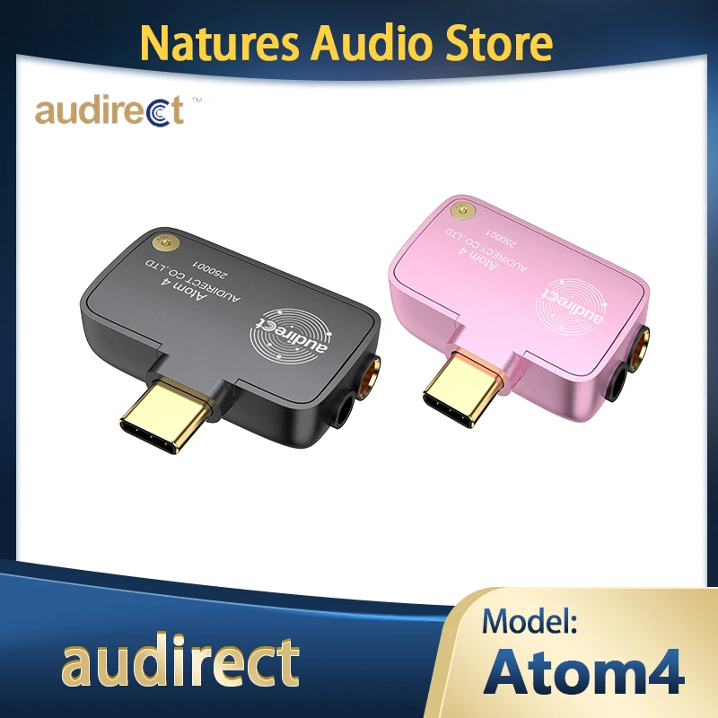 Audirect Atom4 Portable USB DAC Decoder USB C Headphone Amplifier Cell Phone Dongle TYPE C AMP Audio Adapter Headphone Amplifier Earphone Amplifier Adapter Audio Converter Adapter Audio Converter Audio Decoder Audio Converter Amplifier Headphone Adapter Headphone Audio Decoder Headphone Amplifier Adapter