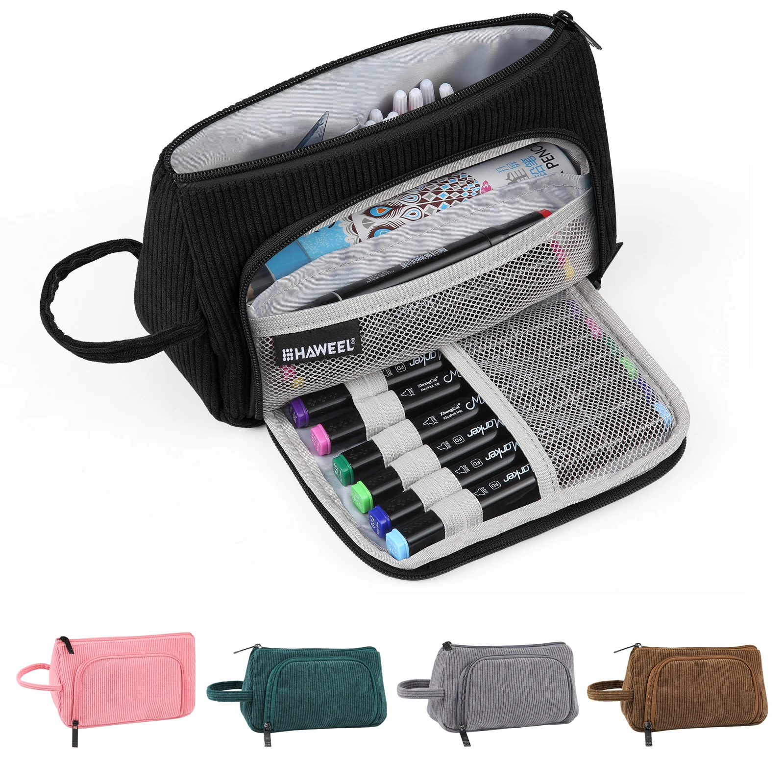 대용량 필통, 학생 문구 펜 보관, 학용품 펜 상자, 필통 가방, 사무실 문구 용품