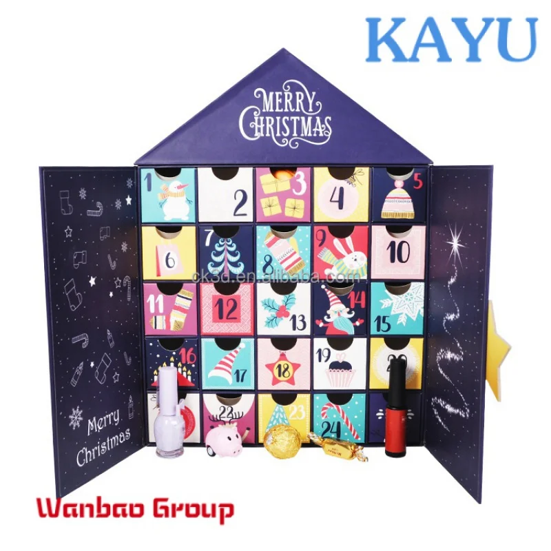 Custom White Cardboard Gourmet Dates Box Customized Advent Calendar empty advent  calendars for christmas packaging - AliExpress