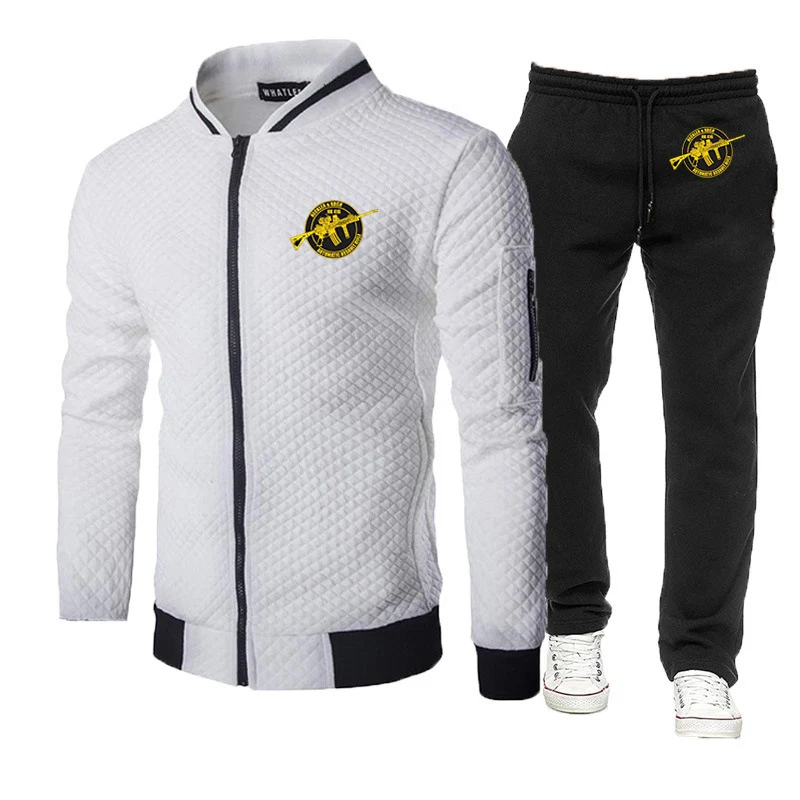 Mens Graphic Hoodies and Long Pants Suits for Spring and Autumn