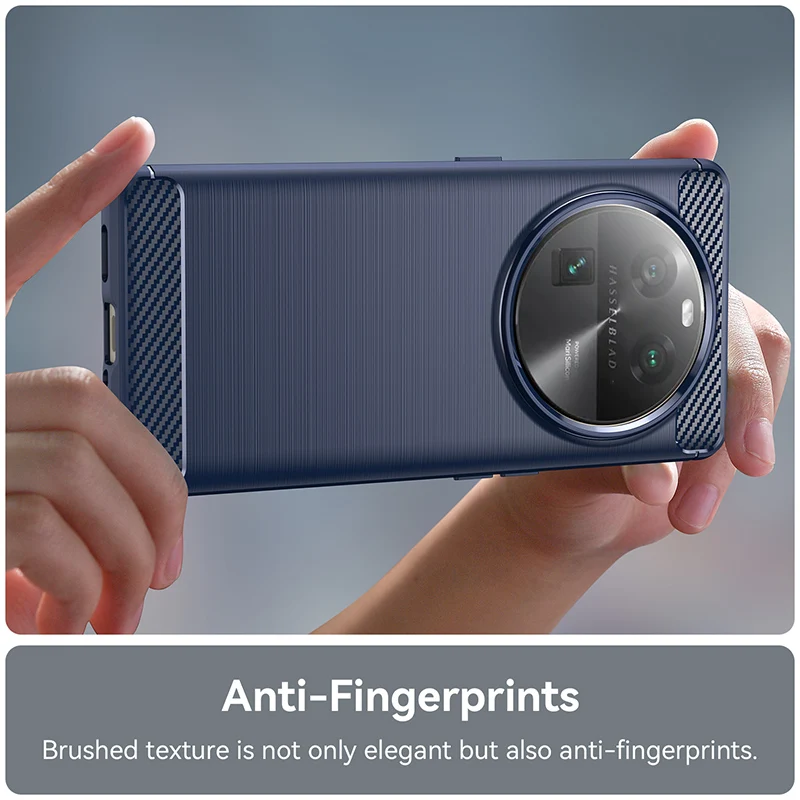Luxury Silicone Shockproof Carbon Fiber Soft Case Cover