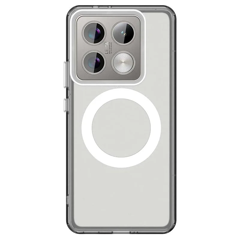 Luxury Transparent Magnetic Wireless Charging Shockproof Back Cover