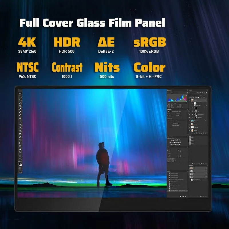޴ ġ ߷ ȸ , Ʈ HD , ƽ  ٵ ġ PS5 Ʈ PC  ũ, 15.6 ġ, 4K