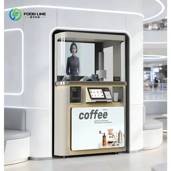 Macchina Barista Robotica Intelligente Personalizzata con Braccio Cobot a 6 Assi, Unità Distributrice di Caffè Completamente Automatica con IA per Operazioni a Lungo Termine