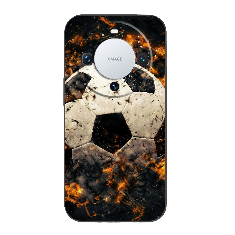 Enhanced Soccer-Themed Silicone Phone Case Cover