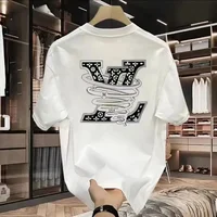 T-shirt de marque luxueuse pour homme, imprimé lettres, manches courtes, vêtement de haute qualité pour homme, streetwear 1