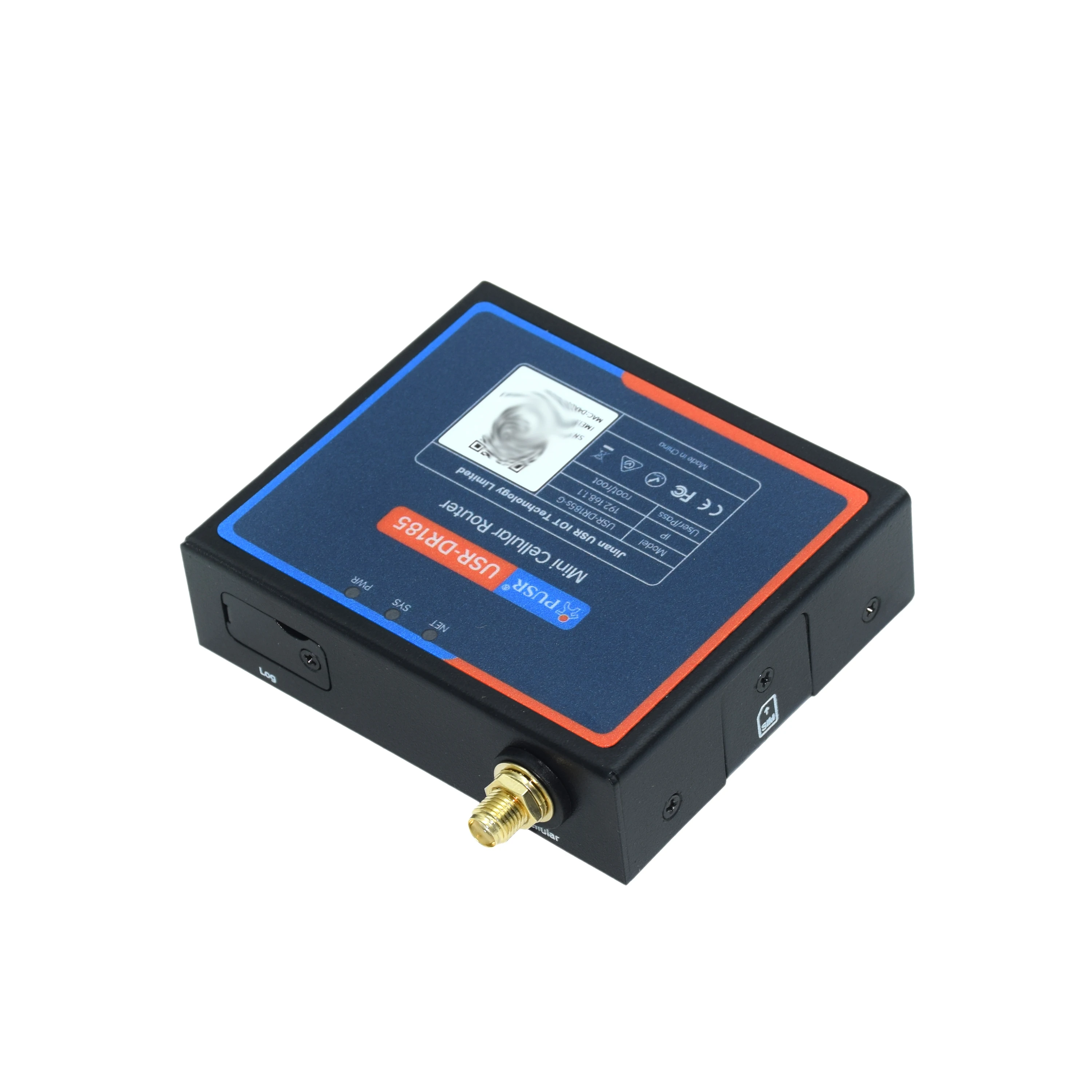 산업용 4G LTE Cat1 셀룰러 라우터 100Mbps RJ45 포트 USR-DR185s-G