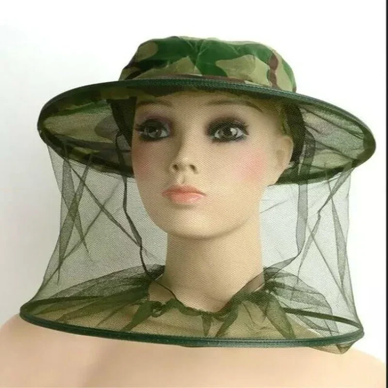 Sunscreen Fishing Hat Night Fishing Mosquito Insect and Outdoor Fishing Sunshade Hat Face Covering Breathable for Men and Women
