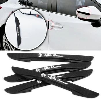 4 pezzi porta auto protezione anticollisione striscia di protezione strisce antigraffio accessori per Alfa Romeo Giulia Giulietta 156 159 147 Tonale