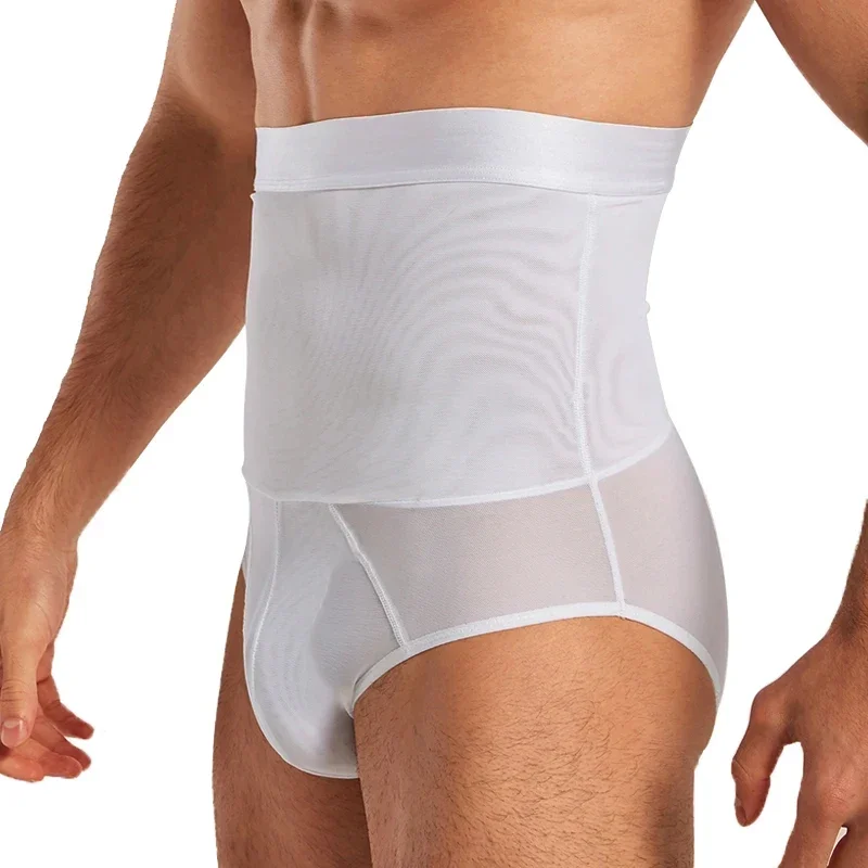 Men Underwear High Waist Briefs Shapewear Slimming Shorts Tummy Control Compression Belly Panties Body Shaper Underwear