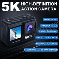 5K 4K60FPS Action Camera Dual IPS Touch LCD EIS 170° DVR 30M Waterproof 5X Zoom Sport Camera With Wireless Mic&Remote Control 1