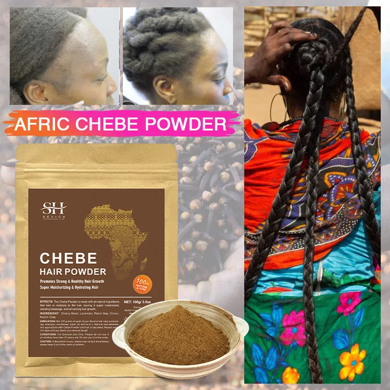 Africa Chad Chebe Powder 100% Natural Super Fast  Hair Regrowth Anti Hair Break Local Ingredients with Modern Craftsmanship 100g local