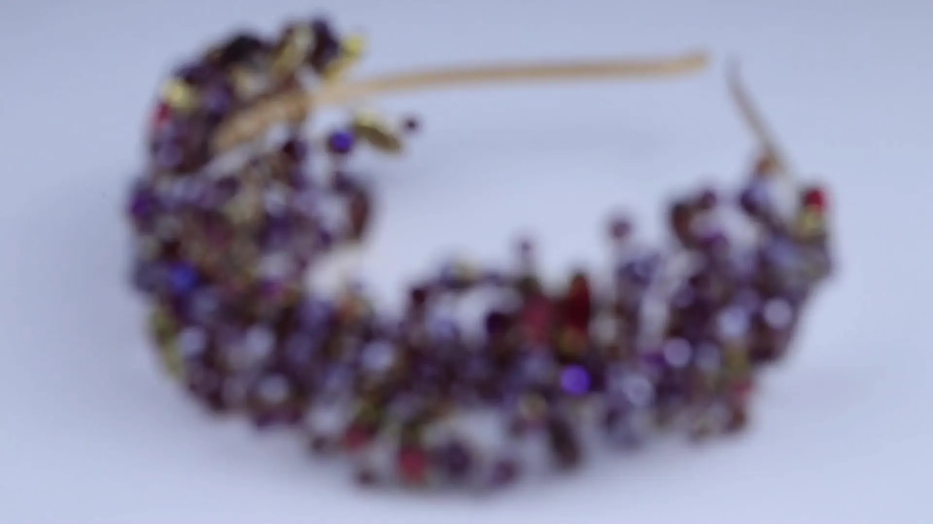 Diadema Navideña Para Mujer Sinalty - Roja Con Perlas Y Diamantes De Imitación - Accesorio Festivo Elegante