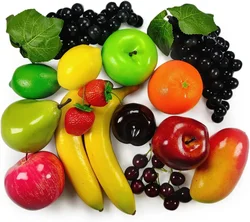 Vibrant Assorted Artificial Fruit Set for Home and Party Decor, 20 - Piece Collection (Multi Color 20pcs)