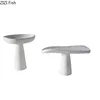 Minimalist White Wood Trays Decorative Cake Stand Fruit Bowl Snack Dessert Plate Fruits Plate Coffee Table Home Fruit Tray 6