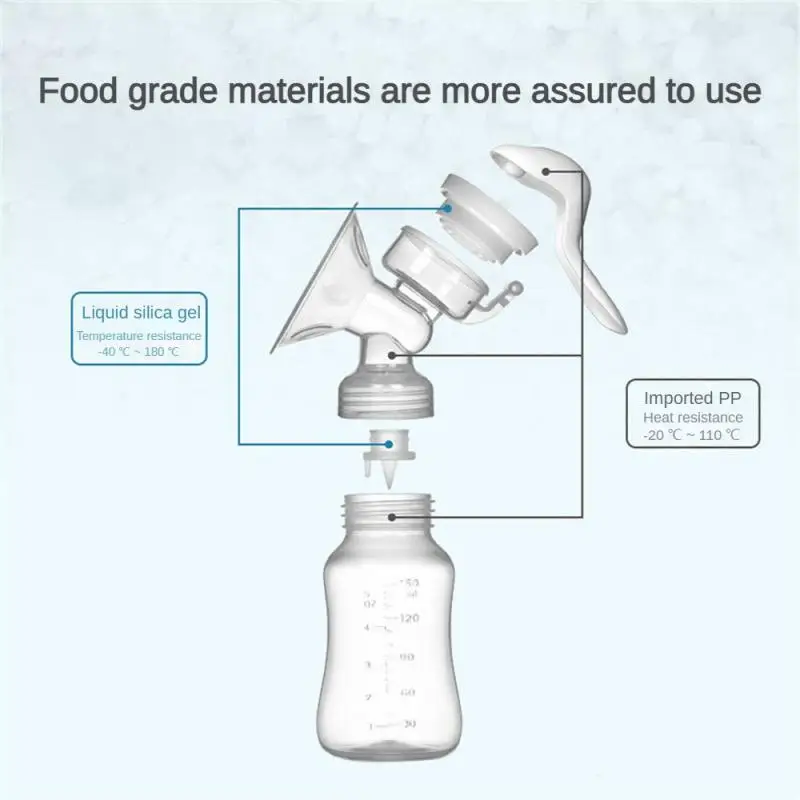 Milk Extraction Baby Feeding Solutions Breast Collector Reliable Efficient Convenient Easy To Use Safe Breas Manual Breast Pump 5