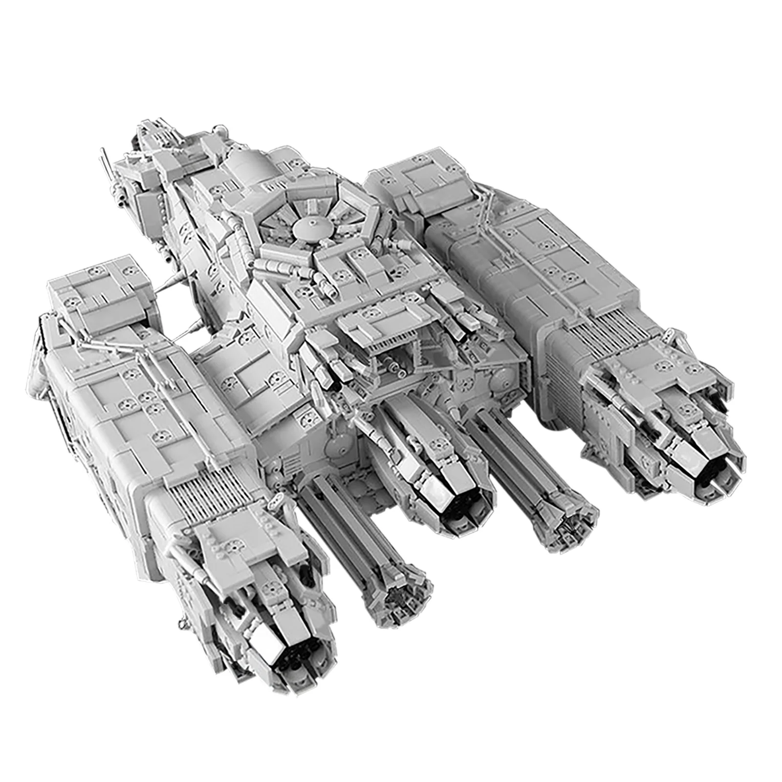 Moc-9803 Aliened High-Tech Space Series Uscss Nostromo Spacavi Building Blocks Kit Battle Navi Warship Model Toys Regali Per Bambini