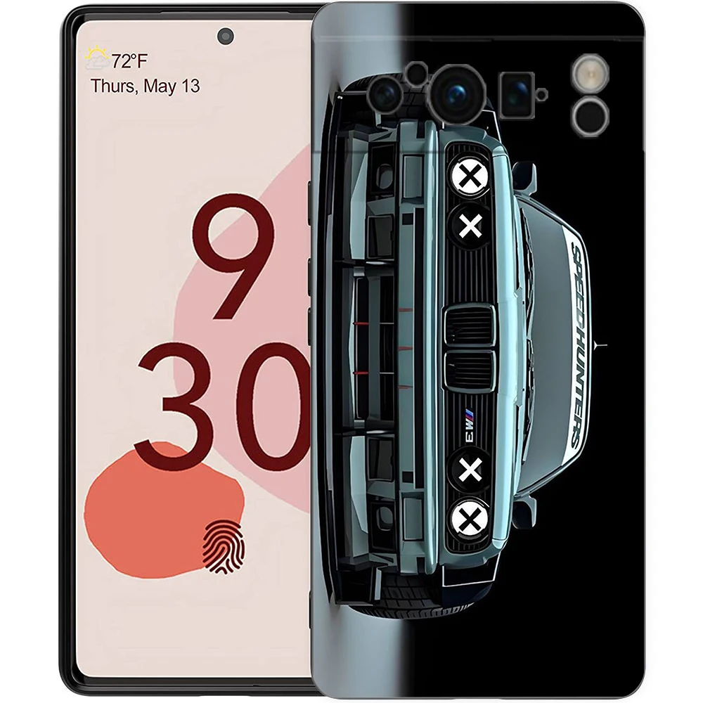 Tokyo Drift Sports Car Phone Case - Shockproof Soft Black TPU Shell