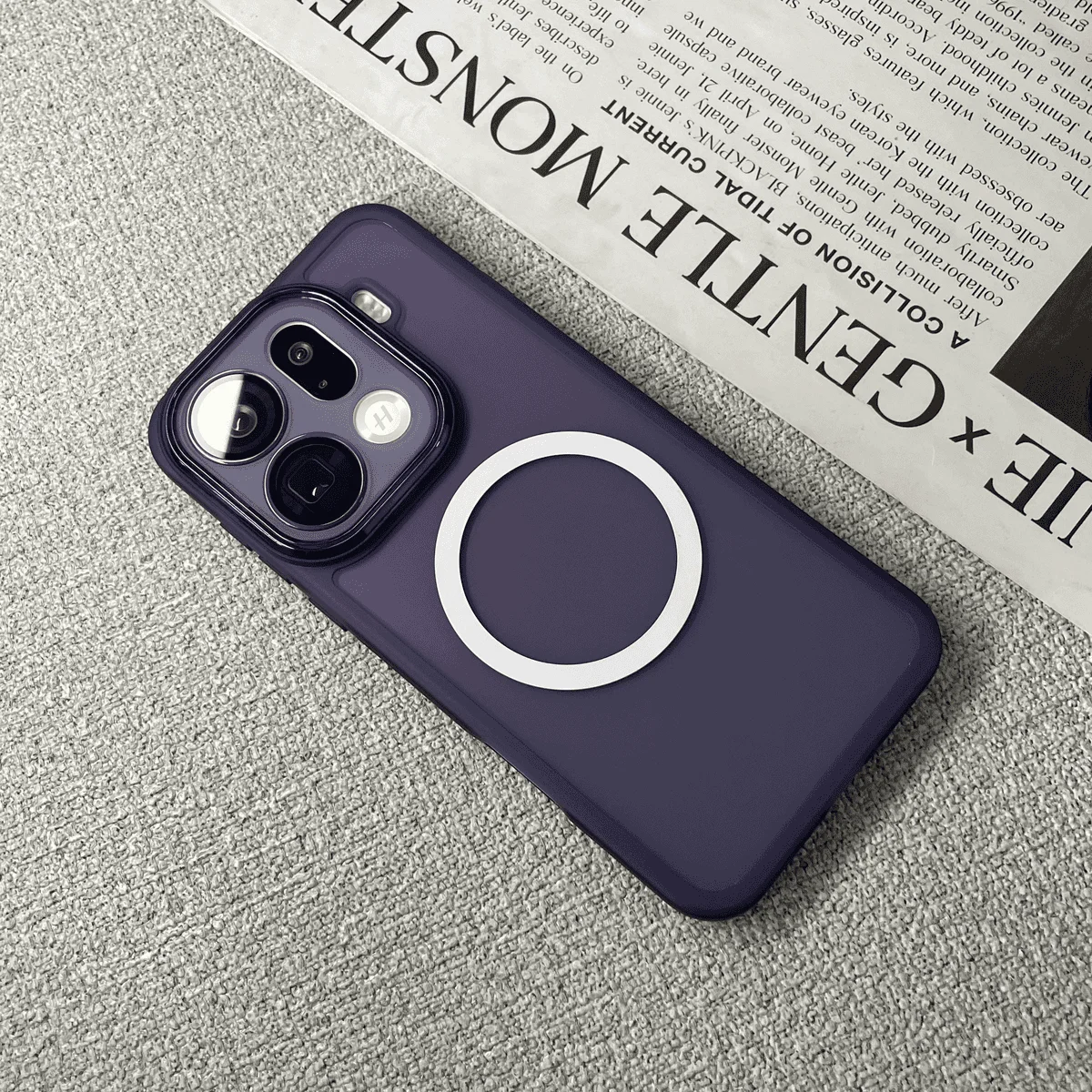 Enhanced Product Title: Premium Magnetic Transparent Shockproof Case with Lens Protection