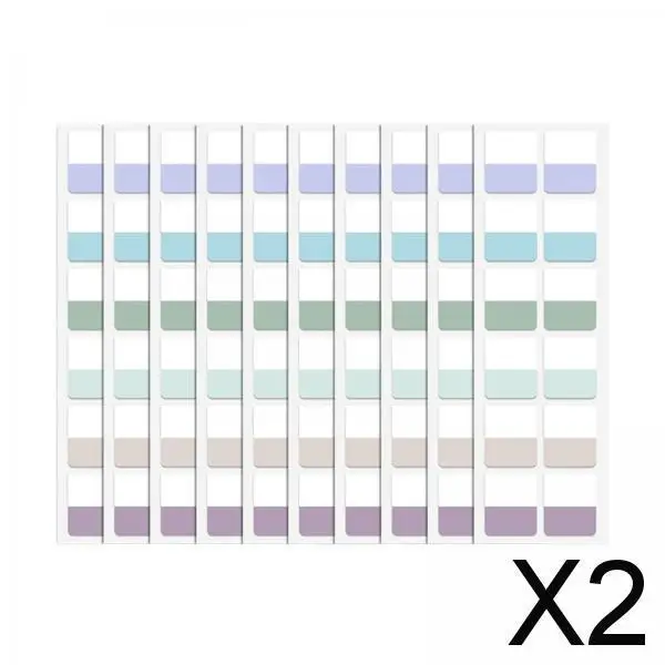 

2x цветные липкие этикетки для записей 4 листа для офиса 4x120 шт. в стиле ретро