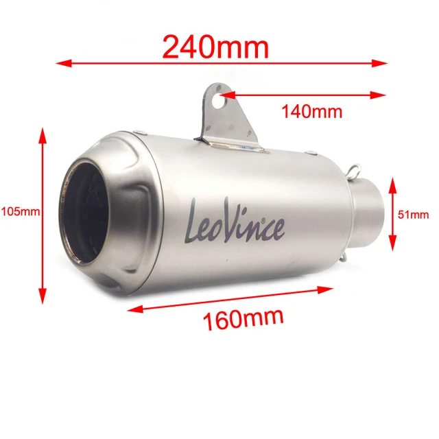 Motorcycle Muffler Modified LeoVince LV-10 Exhaust Pipe DB Killer For Honda  GSX 250R Z900 BK750 KTM390 Ninja400 R6 R1 R3 Z400 - AliExpress