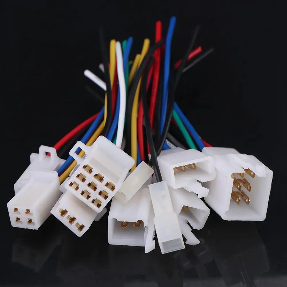 10 Sets 3 Way Electrical Wire Connector Terminal 2.8 Mm Male Female Housing Terminal Plug