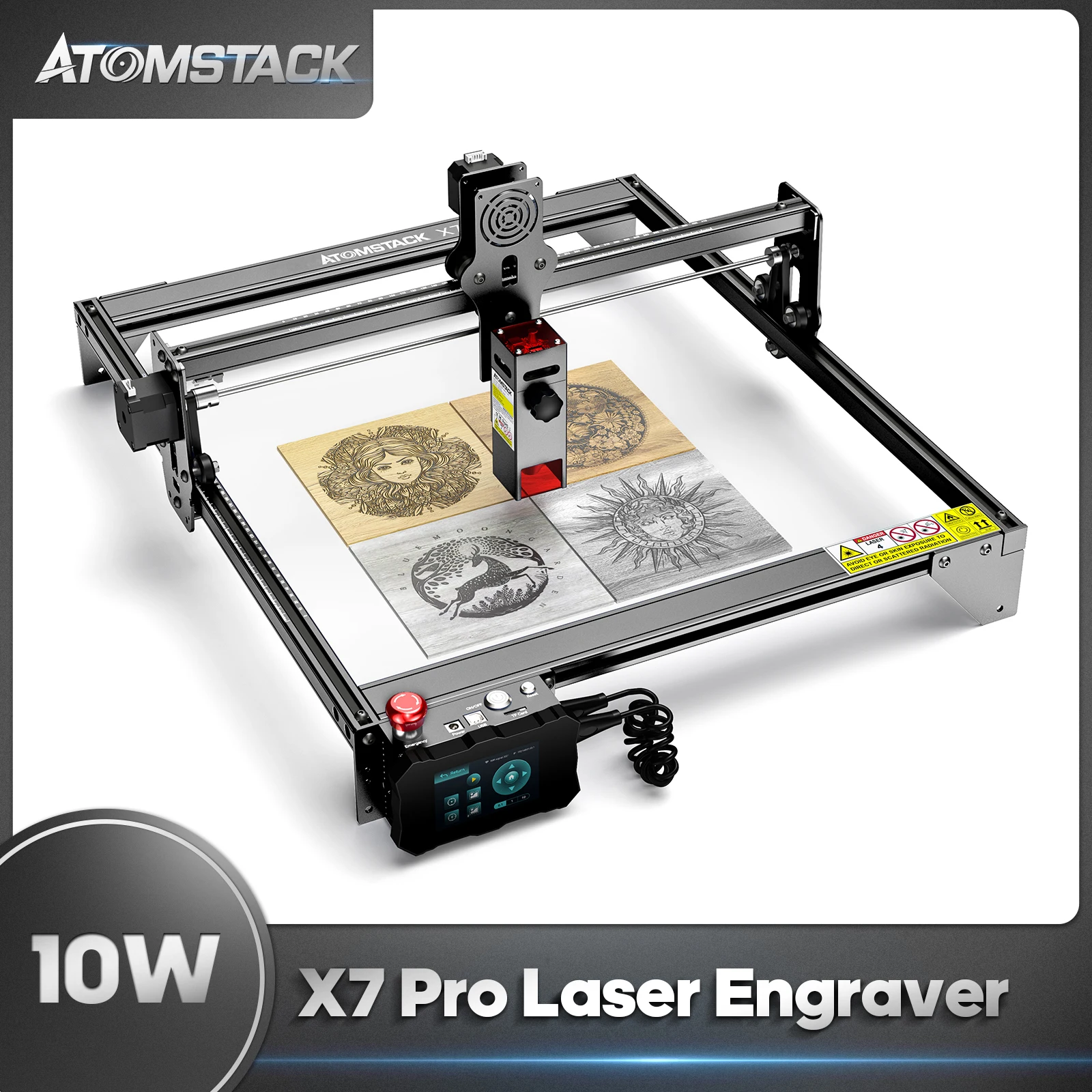 Official ATOMSTACK A10 Pro/X7 Pro/S10 Pro Laser Engraver, 10W Laser  Engraving Machine, Laser Cutter and Engraver Machine with 0.06x0.08mm Dual