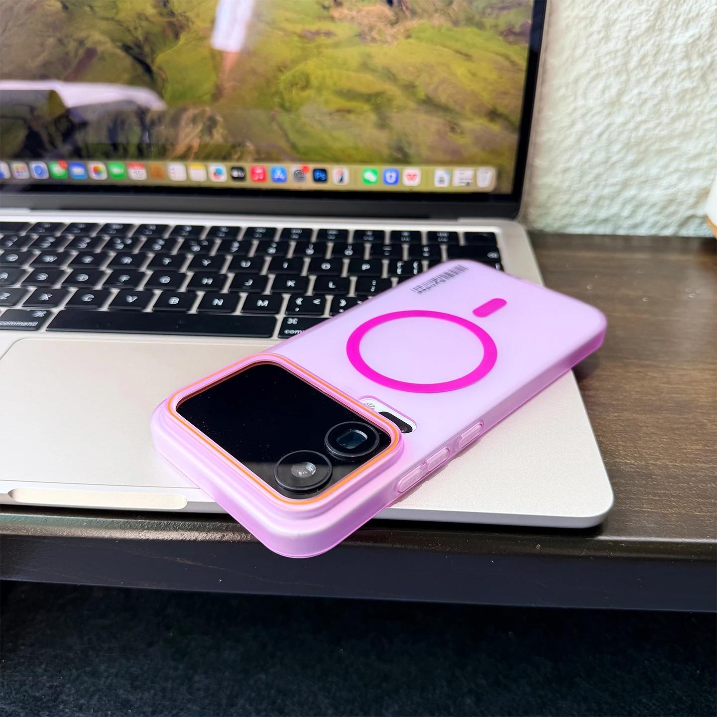 Elegant Magnetic Matte Half-Wrapped Shockproof Bumper Case