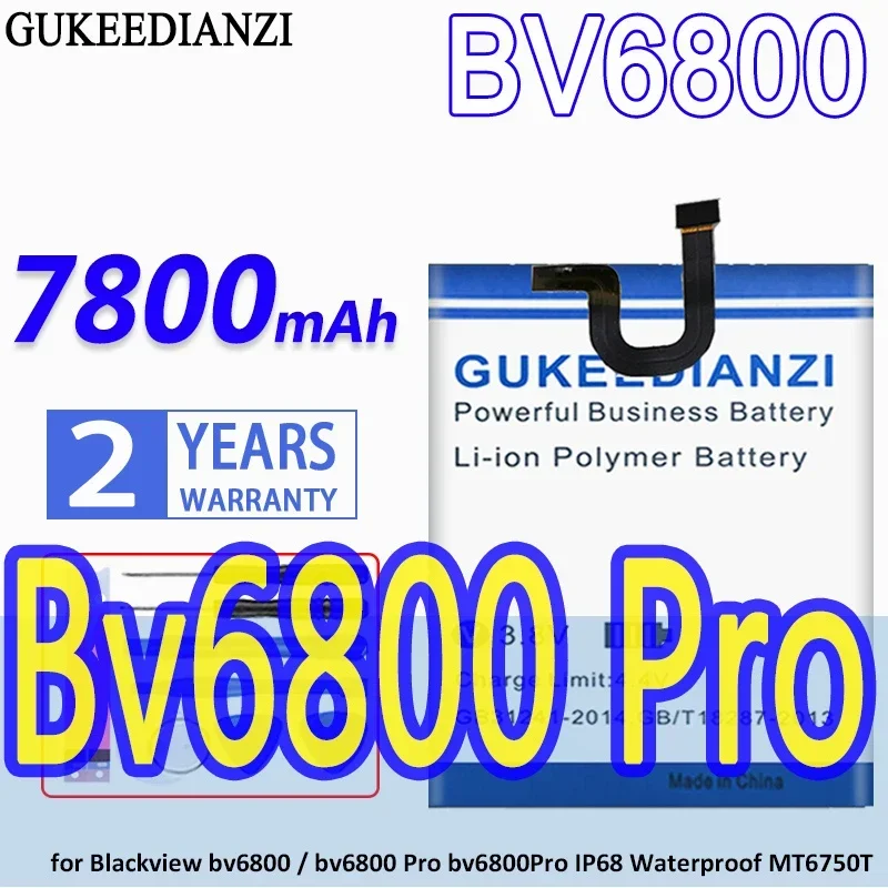 

Яркая Емкость 7800 мАч для Blackview BV6800 Pro IP68, водонепроницаемый MT6750T