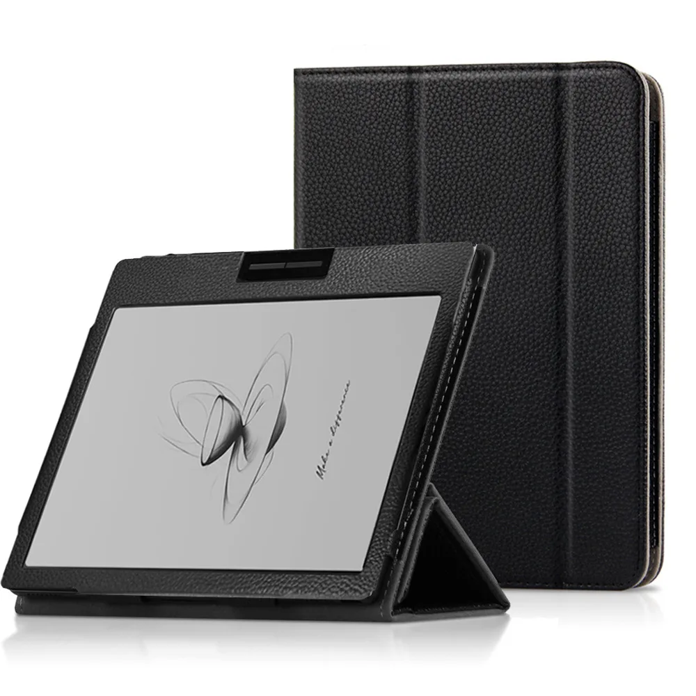 Premium PU Leather Protective E-Book Case with Handrest