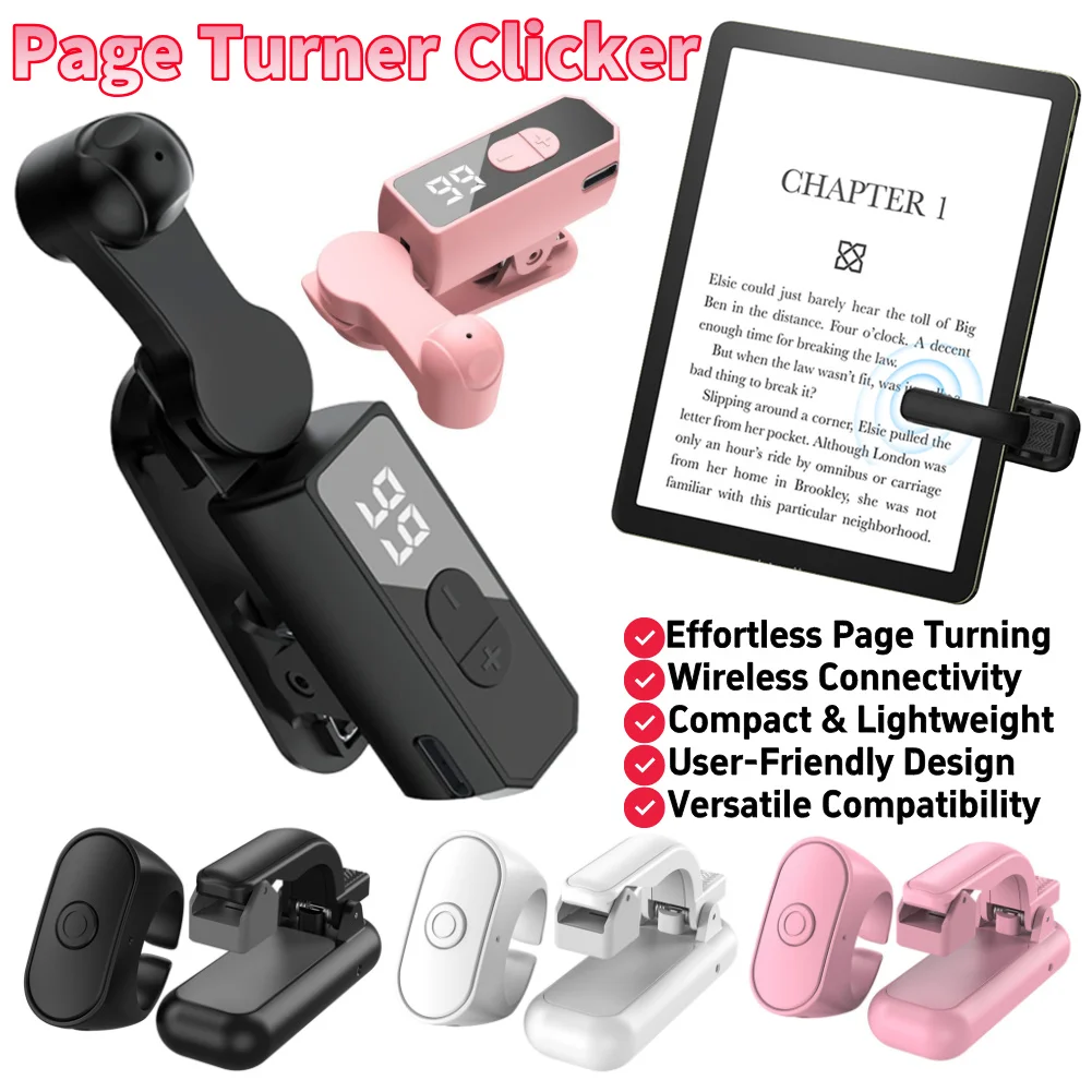 Wireless Page Turner Remote for E-Readers and Live Streaming