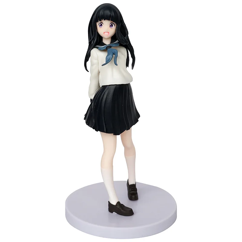 

18cm Hyouka Action Figures Anime JK Uniform Chitanda Eru Collection Model Doll Toys Gift Cute Girls Figurine Desktop Ornaments