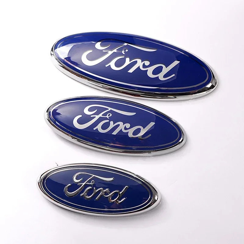 테슬라 익스플로러 F150 F250 포커스 몬데오 자동차 앞 후드 엠블럼 뒤 트렁크 배지 데칼 LED 라이트 배지 스티커 장식