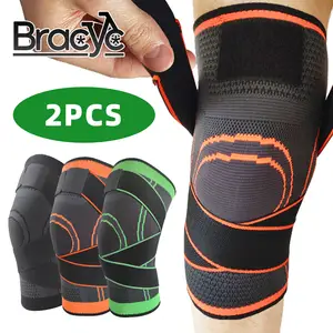 SKDK-rodillera elástica de baloncesto, protector de panal a prueba de  golpes, mangas largas de pierna, soporte para voleibol, fútbol, 1 ud. -  AliExpress