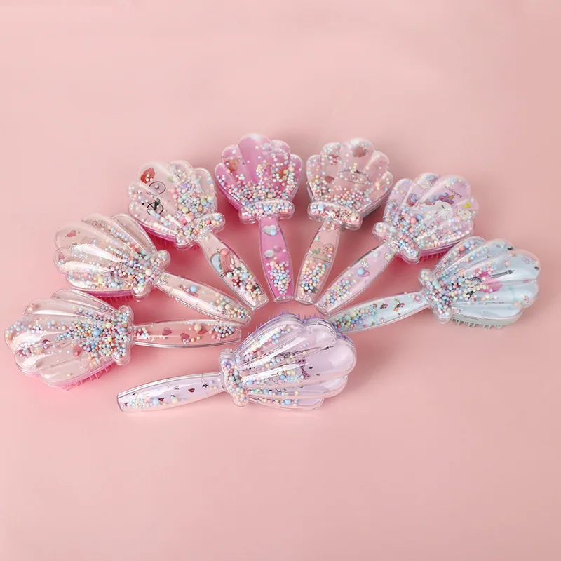 Child and Women Hair Comb Portable Shell-shaped Safety Airbag Comb Cute Straighten Hair Brush Massage Hairdressing Products 3