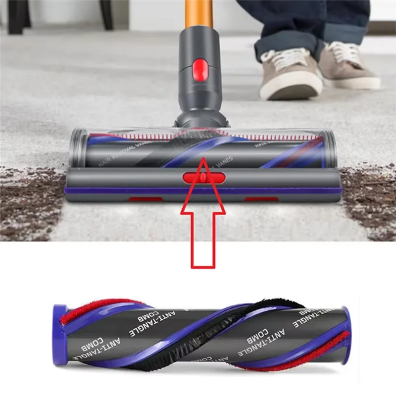 Roller Brush Replacement for Dyson V7 V8 V10 V11 V15 Vacuum Cleaner Parts 100W