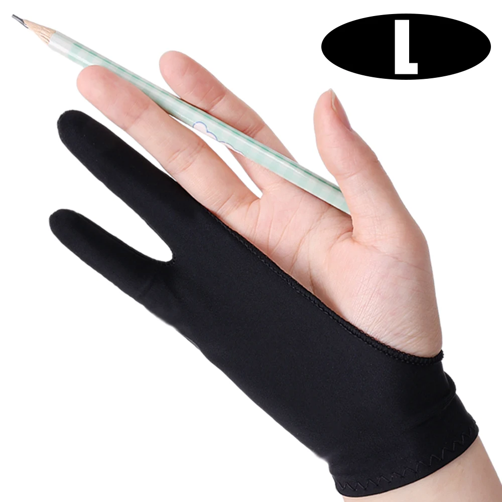 Glove For Drawing Tablet Artist's Drawing Glove With Two Fingers Drawing Tablet  Glove Two Finger Smooth Elasticity For Stylus - AliExpress