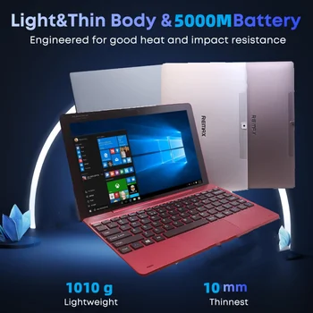 Tablet 10.1 Pollici 2GB RAM 32GB ROM RE101 WINDOWS 10 CPU Z8350 64 Bit 1280 x 800 IPS HDMI-Compatible Doppia Fotocamera USB 3.0 Tastiera Docking