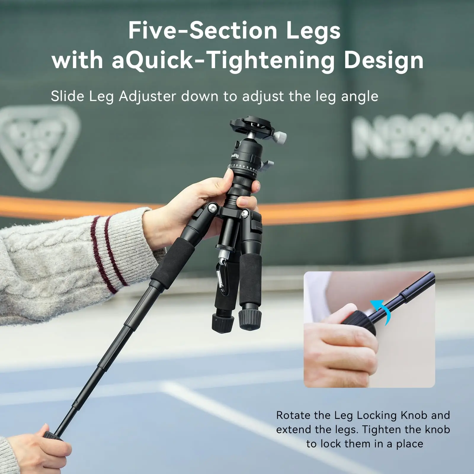 SmallRig DSLR ī޶  ķڴ ˷̴ ̴ ﰢ VT-20, 360   , ִ 13lb, 6kg -4289